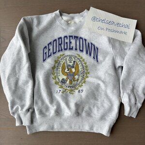Vintage 90s Georgetown University Crewneck Shirt, Georgetown Hoyas Basketball